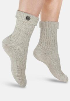 Preview: 2 Paar TippTexx 24 Trachtensocken mit Edelweiß Pin